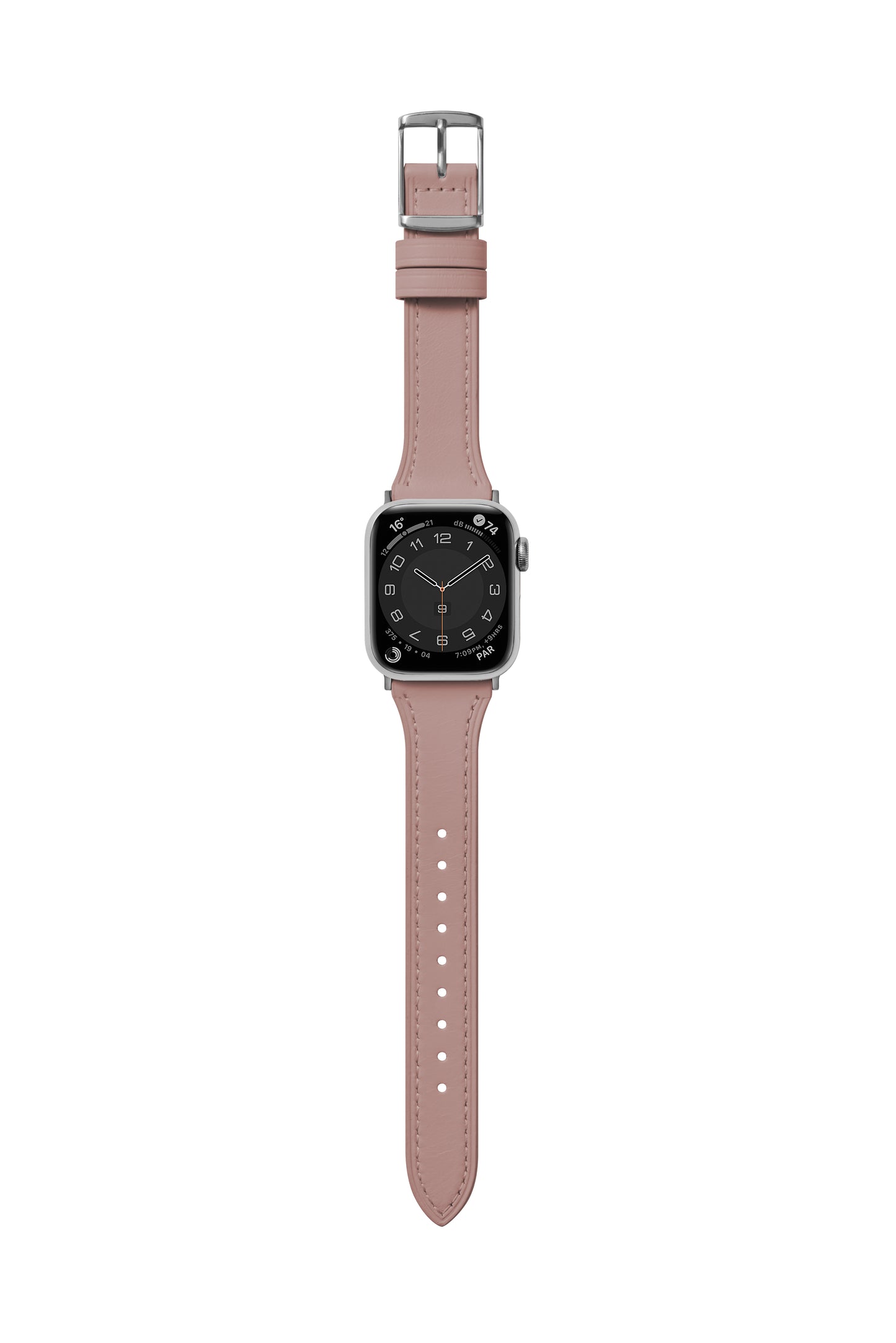 平紋珍藏 日暮玫瑰 Apple Watch 皮革錶帶 - BellaBia