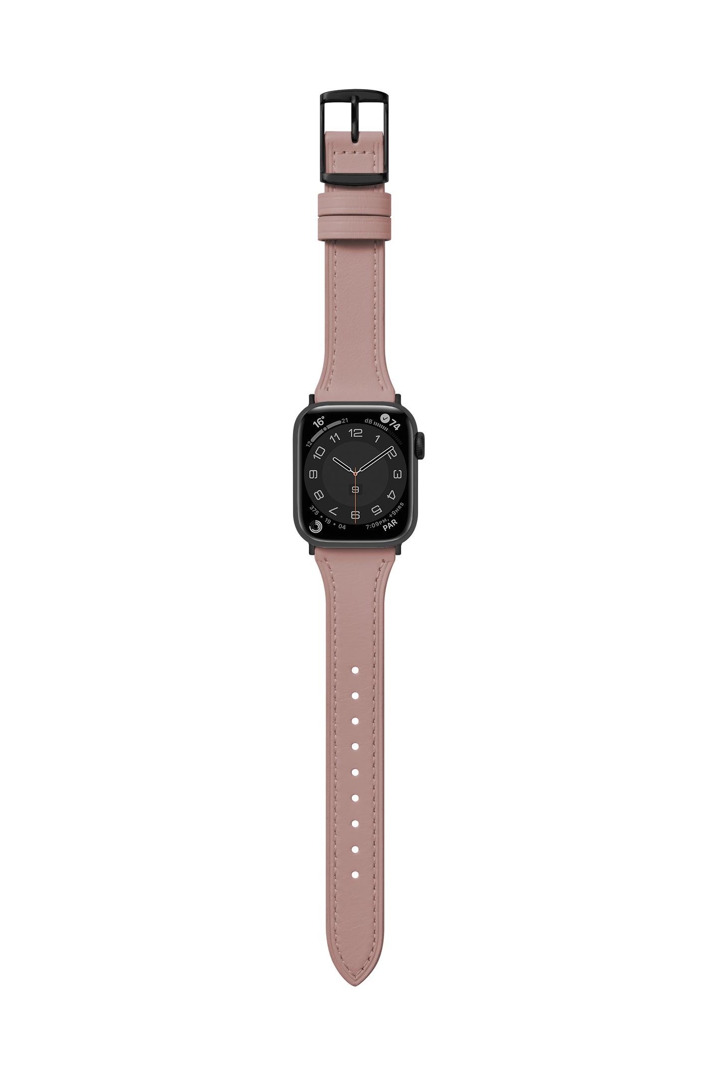 早鳥|平紋珍藏 日暮玫瑰 Apple Watch 皮革錶帶