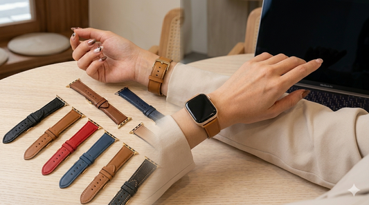 Apple Watch 尺寸怎麼看？2026 女生必看皮革錶帶挑選指南與推薦