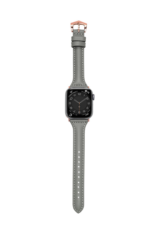 女人珍藏 霧灰 Apple Watch 真皮錶帶