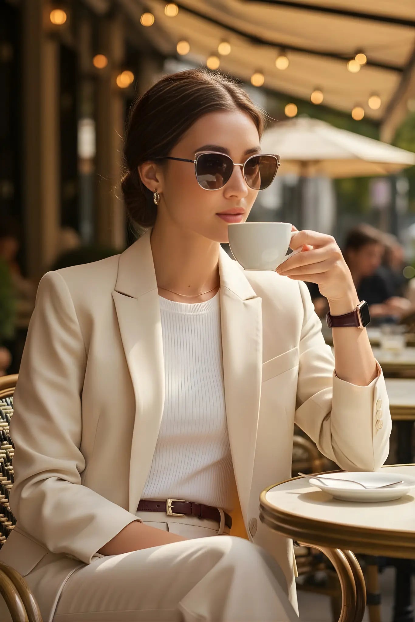 斜角油蠟牛皮 深棕 Apple Watch 真皮錶帶