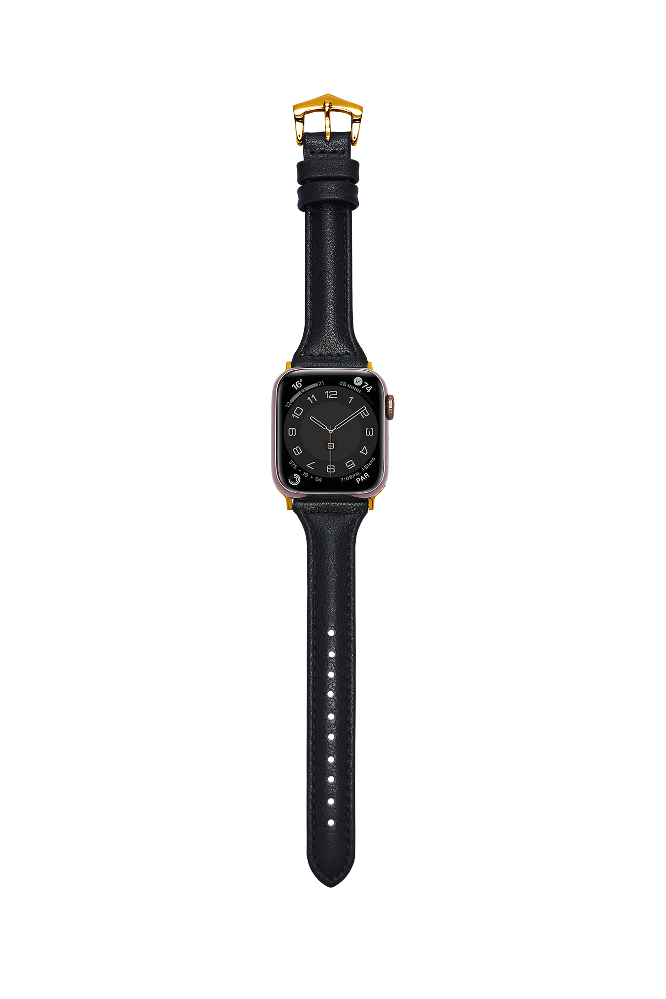 女人珍藏 黑色 Apple Watch 真皮錶帶