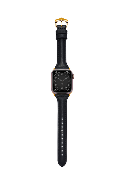 女人珍藏 黑色 Apple Watch 真皮錶帶